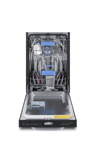 Summit DW184BADA 18" Built-In ADA Compliant Dishwasher, Black