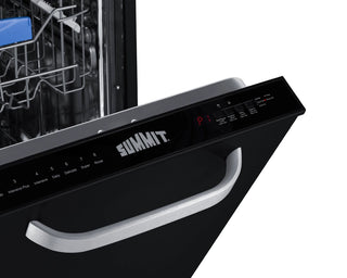 Summit DW184BADA 18" Built-In ADA Compliant Dishwasher, Black