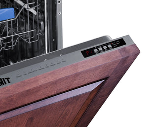 Summit DW186NTADA 18`` Built-In Integrated ADA Compliant Dishwasher, Panel-Ready (Panel Not Included)