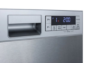 Summit DW18SS4ADA 18" Built-In Front Control ADA Compliant Dishwasher, Stainless Steel