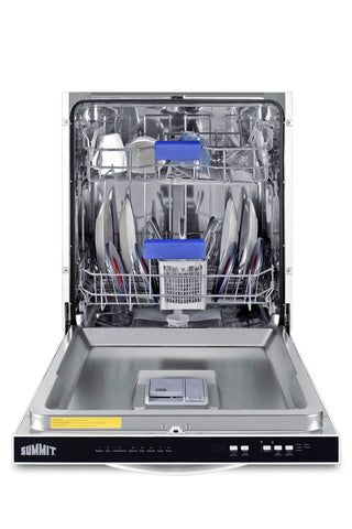 Summit DW242WADA 24" Built-In Top Control ADA Compliant Dishwasher, White