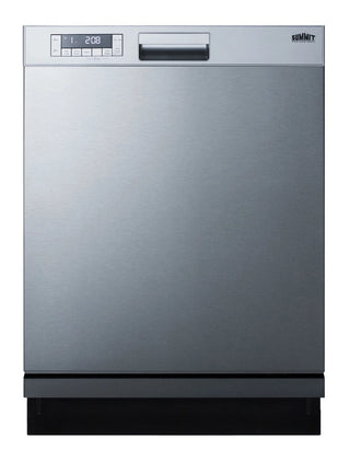 Summit DW2435SS 24" Built-In Front Control Dishwasher, Stainless Steel