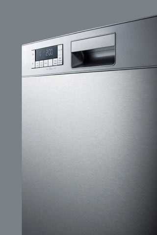 Summit DW2435SSADA 24" Built-In Front Control ADA Compliant Dishwasher, Stainless Steel