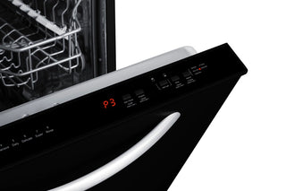 Summit DW243BADA 24" Built-In Top Control ADA Compliant Dishwasher, Black