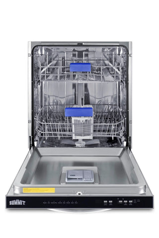 Summit DW244SSADA 24" Built-In Top Control ADA Compliant Dishwasher, Stainless Steel