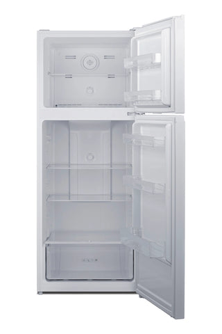 Summit FF160W 28" Wide Top Mount Refrigerator-Freezer, White 14.8 cu.ft.