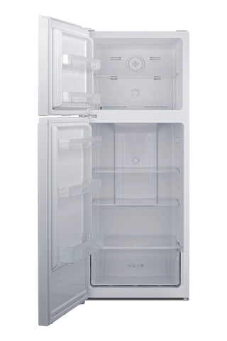 Summit FF160WLHD 28" Wide Top Mount Refrigerator-Freezer Left Hand Door, White 14.8 cu.ft.