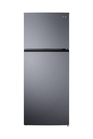 Summit FF161PL 28" Wide Top Mount Refrigerator-Freezer, Stainless Steel Look