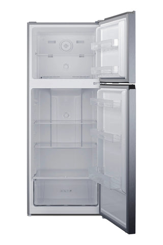 Summit FF161PL 28" Wide Top Mount Refrigerator-Freezer, Stainless Steel Look
