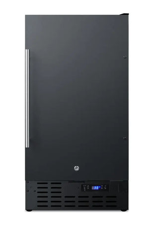 Summit FF1843B 18" Wide Built-In All-Refrigerator with Automatic Defrost and Digital Thermostat, 2.7 cu.ft.