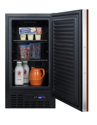 Summit FF1843BIFADA 18" Wide Built-In All-Refrigerator, ADA Compliant, 2.7 cu.ft. (Panel Not Included) 