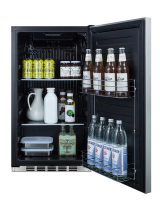 Summit FF195CSSIF Shallow Depth Built-In All-Refrigerator with Panel-Ready Door, (Panel Not Included), 3.13 cu.ft.