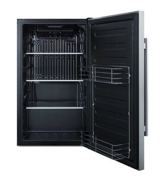 Summit FF195CSS Shallow Depth Built-In All-Refrigerator with Stainless Steel Cabinet, 3.13 cu.ft.