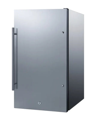 Summit FF195CSS Shallow Depth Built-In All-Refrigerator with Stainless Steel Cabinet, 3.13 cu.ft. Stainless steel refrigerator