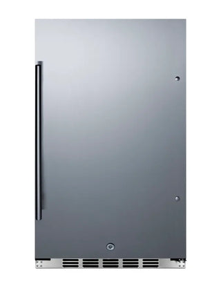 Summit FF195H34CSS Shallow Depth Built-In All-Refrigerator, 19” Wide, Stainless Steel