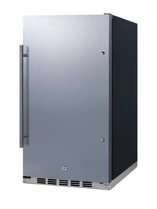 Summit FF195H34 Shallow Depth Built-In All-Refrigerator with Stainless Steel Cabinet, 3.13 cu.ft. Stainless steel refrigerator 