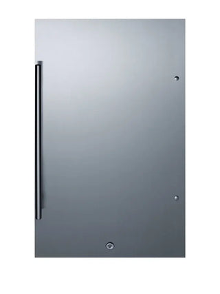 Summit FF195 Shallow Depth Built-In All-Refrigerator with Stainless Steel Door, 3.13 cu.ft. Stainless steel refrigerator 