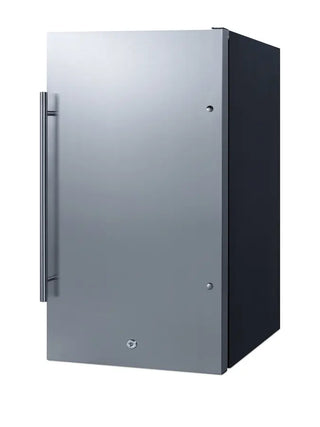 Summit FF195 Shallow Depth Built-In All-Refrigerator with Stainless Steel Door, 3.13 cu.ft. Stainless steel refrigerator 