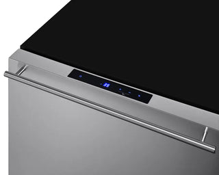 Summit FF1DSS 21.5" Wide Built-In Drawer Refrigerator, 1.6 cu.ft. (Panel-Ready Drawer Front), Frost-Free, Indoor/Outdoor