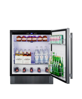 Summit FF27BSS 27" Wide Built-In All-Refrigerator, Automatic Defrost