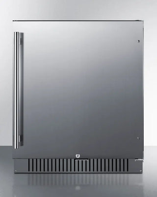 Summit FF27BSSADA 27" Wide Built-In All-Refrigerator, ADA Compliant, 4.98 cu.ft. with Stainless Steel Door Stainless steel refrigerator