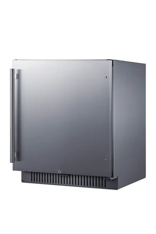 Summit FF27BSSADA 27" Wide Built-In All-Refrigerator, ADA Compliant, 4.98 cu.ft. with Stainless Steel Door Stainless steel refrigerator 