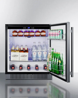 Summit FF27BSSADA 27" Wide Built-In All-Refrigerator, ADA Compliant, 4.98 cu.ft. with Stainless Steel Door