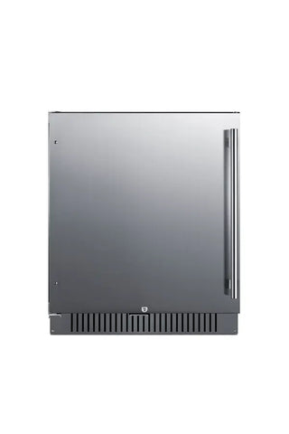 Summit FF27BSSADALHD 27" Wide Built-In All-Refrigerator, ADA Compliant, Left Hand Door Swing, 4.98 cu.ft.  Stainless steel refrigerator
