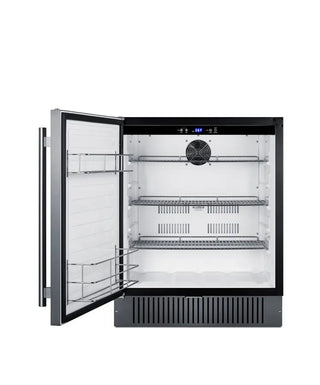 Summit FF27BSSLHD 27" Wide Built-In All-Refrigerator, Left Hand Door Swing, 4.98 cu.ft. with Stainless Steel Door