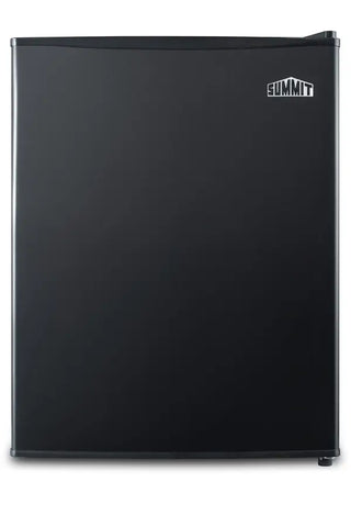 Summit FF29K Compact All-Refrigerator, 2.4 cu.ft., Black, Automatic Defrost, Adjustable Glass Shelves Black Summit refrigerator 