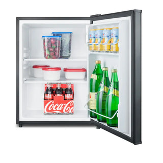 Summit FF29K Compact All-Refrigerator, 2.4 cu.ft., Black, Automatic Defrost, Adjustable Glass Shelves