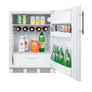Summit FF61W 24" Wide All-Refrigerator, 5.8 Cu.Ft., Automatic Defrost, ENERGY STAR