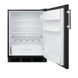 Summit FF63BK 24" Wide All-Refrigerator with 5.8 cu.ft. Capacity, ENERGY STAR Certified