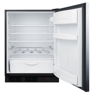 Summit FF63BKBIDTPUBSSHHADA 24" Wide Built-In Cellar ADA Compliant, Stainless Steel-Black