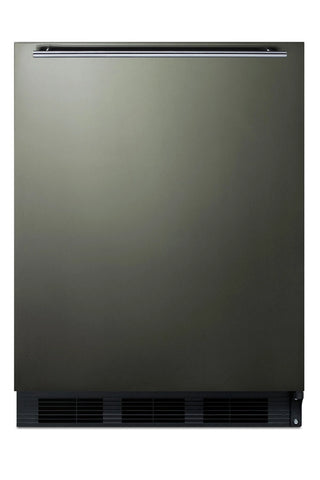 Summit FF63BKBIKSHHADA 24" Wide Built-In All-Refrigerator ADA Compliant, Black Stainless Steel, 5.5 cu.ft.
