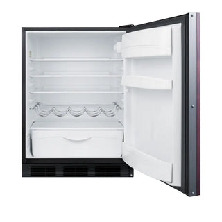 Summit FF63BKIF 24" Wide Built-In All-Refrigerator (Panel Not Included), 5.8 cu.ft.