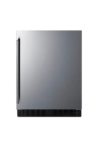 Summit FF64BSS 24" Wide Built-In All-Refrigerator with Stainless Steel Door, 4.6 cu.ft.