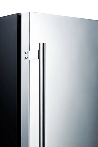 Summit FF64BSS 24" Wide Built-In All-Refrigerator with Stainless Steel Door, 4.6 cu.ft.