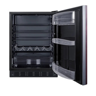 Summit FF6BK2SSIFADA 24" Wide Built-In All-Refrigerator ADA Compliant (Panel Not Included), 5.8 cu.ft.