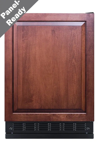 Summit FF6BK2SSRSIF 24" Wide Built-In All-Refrigerator (Panel Not Included) with Adjustable Height, 5.8 cu.ft.