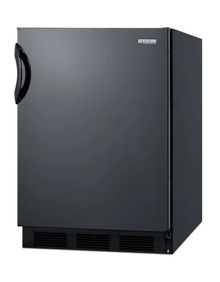 Summit FF6BK7 24" Wide All-Refrigerator Commercially Approved to NSF-7 Standards, 5.5 cu.ft.