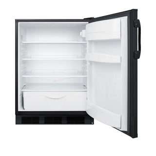 Summit FF6BK7 24" Wide All-Refrigerator Commercially Approved to NSF-7 Standards, 5.5 cu.ft.