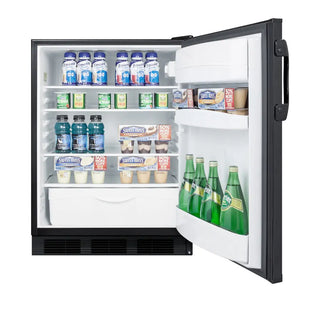 Summit FF6BK7 24" Wide All-Refrigerator Commercially Approved to NSF-7 Standards, 5.5 cu.ft.