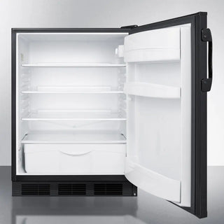Summit FF6BKBI7 24" Wide Built-In All-Refrigerator NSF-7 Approved, 5.5 cu.ft.