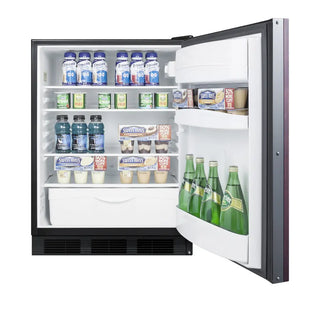 Summit FF6BKBI7IFADA 24" Wide Built-In All-Refrigerator ADA Compliant (Panel Not Included) NSF-7 Approved, 5.5 cu.ft.