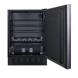 Summit FF708BLSSRSIF 24" Wide Built-In All-Refrigerator (Panel Not Included) with Adjustable Height, 5.3 cu.ft.