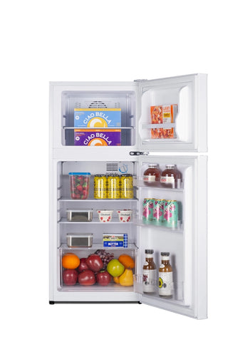 Summit FF712W 19" Wide Top Mount Refrigerator-Freezer ADA Compliant, White 4.3 cu.ft.