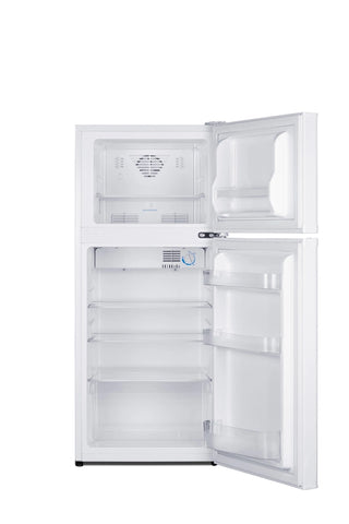 Summit FF712W 19" Wide Top Mount Refrigerator-Freezer ADA Compliant, White 4.3 cu.ft.