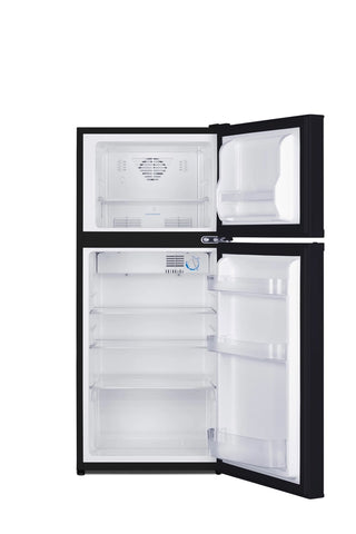 Summit FF713B 19" Wide Top Mount Refrigerator-Freezer ADA Compliant, Black, 4.3 cu.ft. 