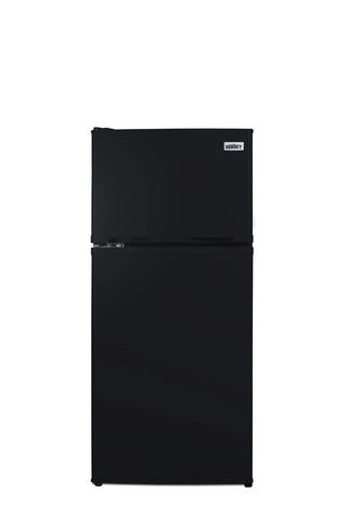 Summit FF713BLHD 19" Wide Top Mount Refrigerator-Freezer ADA Compliant, Left Hand Door, 4.3 cu.ft. Black 
